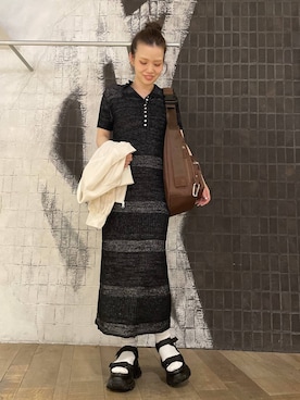 「アイテム（アクセサリー）」を使った、AI_YOSHIHARAさん（レディース・165cm）の春コーディネート