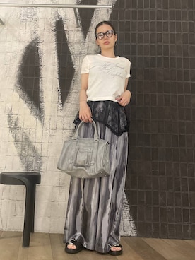 「JEANASIS（ジーナシス）のアイテム（パンツ）」を使った、AI_YOSHIHARAさん（レディース・165cm）の春コーディネート