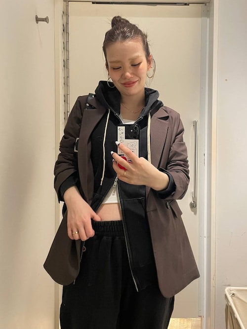 JEANASIS（ジーナシス） パーカー 「Champion別注」インディゴブラック