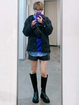 「春カラー」｜「アイテム（メッセンジャーバッグ）」を使った、おりたさん（レディース・158cm）の春コーディネート