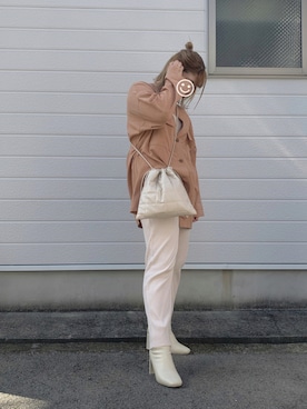 「ハーフアップ」｜「アイテム（ジャケット/アウター）」を使った、minkylalalaさん（レディース・162cm）の夏コーディネート