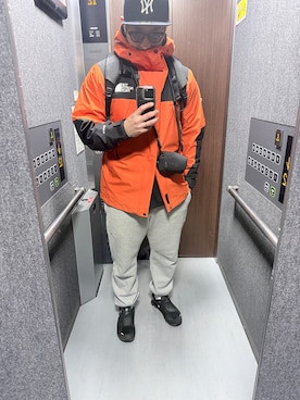 「On（オン）のアイテム」を使った、まさやん（改）さん（メンズ・178cm）の冬コーディネート