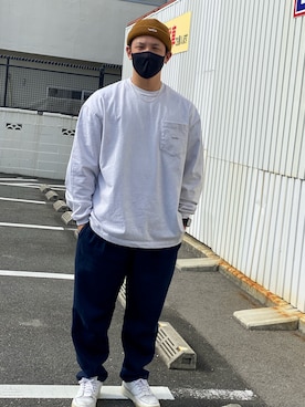 「白スニーカー」｜まさやん（改）さん（メンズ・178cm・30代）の秋コーディネート