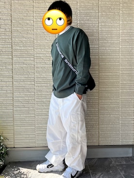 「Supreme （シュプリーム）のアイテム（バッグ）」を使った、FN-SCARさん（メンズ・165cm）の春コーディネート