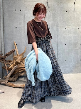 「Chaos（カオス）のアイテム（ブーツ）」を使った、chaos_kaeさん（レディース・160cm）の秋コーディネート