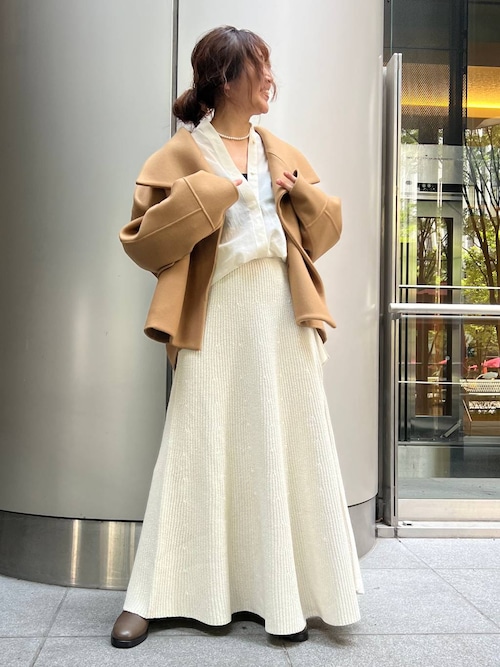 美品！定価約4万円 【Chaos/カオス】フォーフシルクスカート ロングスカート セール】Chaos(カオス)/フォーフシルクスカート（スカート）｜Chaos