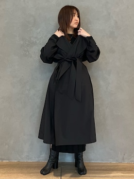「Chaos（カオス）のアイテム（トレンチコート）」を使った、chaos_kaeさん（レディース・160cm）の冬コーディネート
