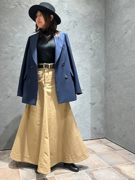 「アイテム（テーラードジャケット）」を使った、chaos_kaeさん（レディース・160cm・40代）の秋コーディネート