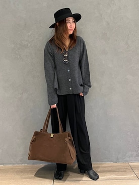 「アイテム（カーディガン/ボレロ）」を使った、chaos_kaeさん（レディース・160cm・40代）の秋コーディネート