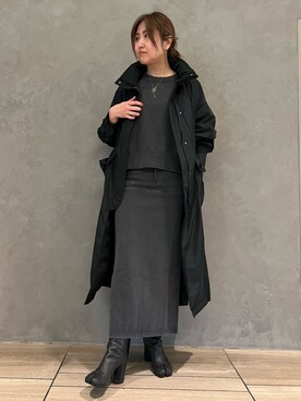 「Chaos（カオス）のアイテム（ナイロンジャケット）」を使った、chaos_kaeさん（レディース・160cm）の冬コーディネート