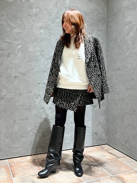 「アイテム（テーラードジャケット）」を使った、chaos_kaeさん（レディース・160cm・40代）の冬コーディネート