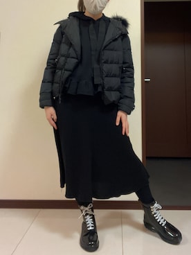 「SEE BY CHLOE（シーバイクロエ）のアイテム（ブーツ）」を使った、ろっきー24さん（レディース・165cm）の冬コーディネート