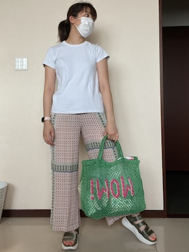 「the Jacksons（ジャクソンズ）のアイテム」を使った、ろっきー24さん（レディース・165cm）の夏コーディネート