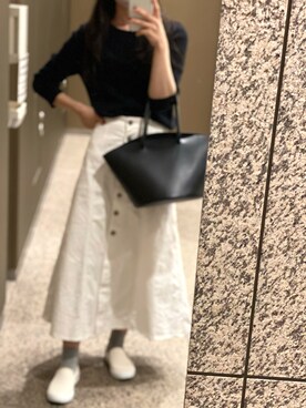 「GUコーデ」｜「アイテム（スリッポン）」を使った、MONLYS(モンリス)さん（レディース・152cm）の秋コーディネート