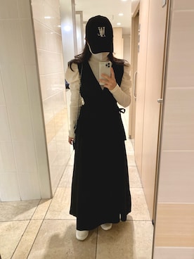 「WOOALONG（ウアロン）のアイテム」を使った、MONLYS(モンリス)さん（レディース・152cm）の秋コーディネート