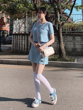 「キャンバスシューズ」｜23.65さん（レディース・163cm）の夏コーディネート