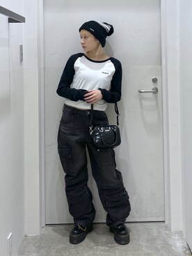 多田花美さん（レディース・150cm）の秋コーディネート