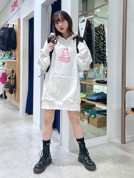 多田花美さん(レディース・150cm)の冬コーディネート