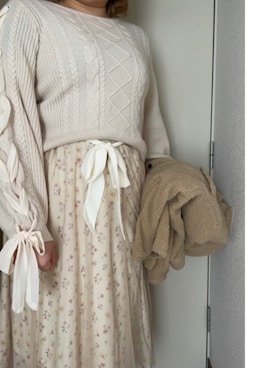 「Areeam（アリーム）のアイテム（その他アウター）」を使った、ayuさん（レディース・164cm）の冬コーディネート