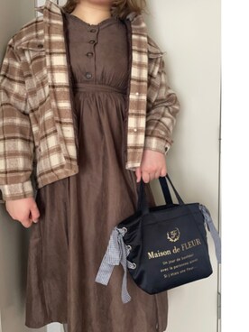 「Areeam（アリーム）のアイテム（その他アウター）」を使った、ayuさん（レディース・164cm）の冬コーディネート