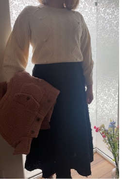 「Areeam（アリーム）のアイテム（その他アウター）」を使った、ayuさん（レディース・164cm）の冬コーディネート