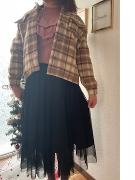 「Areeam（アリーム）のアイテム（その他アウター）」を使った、ayuさん（レディース・164cm）の冬コーディネート