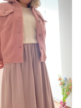 「Areeam（アリーム）のアイテム（その他アウター）」を使った、ayuさん（レディース・164cm）の冬コーディネート
