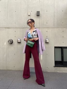 「C/MEO COLLECTIVE（カメオコレクティブ）のアイテム」を使った、yuka里さん（レディース・162cm）の夏コーディネート