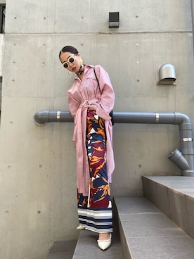 「C/MEO COLLECTIVE（カメオコレクティブ）のアイテム」を使った、yuka里さん（レディース・162cm）の夏コーディネート