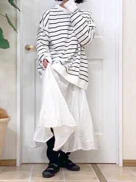 「BEAMS（ビームス）のアイテム（スリッポン）」を使った、motoyama714さん（レディース・148cm）の冬コーディネート