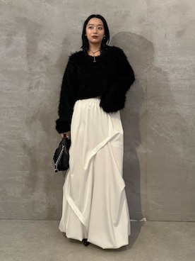 「Lui's（ルイス）のアイテム（バッグ）」を使った、miuさん（レディース・158cm）の秋コーディネート