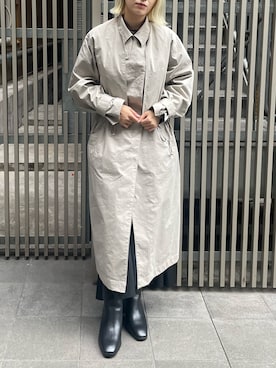 「Lui's（ルイス）のアイテム（トレンチコート）」を使った、miuさん（レディース・158cm）の秋コーディネート