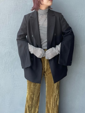 「ハイネックトップス」｜miuさん（レディース・158cm）の秋コーディネート