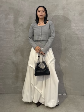 「Lui's（ルイス）のアイテム（バッグ）」を使った、miuさん（レディース・158cm）の秋コーディネート
