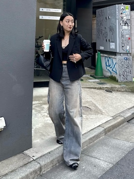 「アイテム（ブーツ）」を使った、miuさん（レディース・158cm）の夏コーディネート