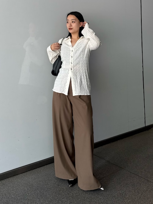 Lui's ¥29,700 プルオーバーシャツ＋ワイドスラックス セットアップ Lui's ¥29,700 プルオーバーシャツ＋ワイドスラックス セットアップ