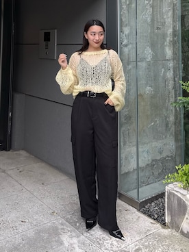 Lui's（ルイス）の「ツイードニット（ニット/セーター）」 - WEAR