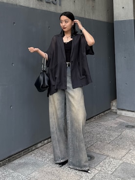 「Lui's（ルイス）のアイテム（タンクトップ）」を使った、miuさん（レディース・158cm）の春コーディネート