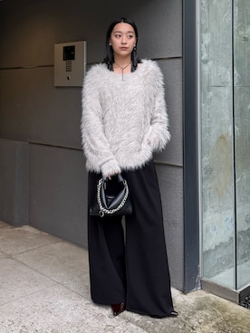 「Lui's（ルイス）のアイテム（パンツ）」を使った、miuさん（レディース・158cm）の秋コーディネート