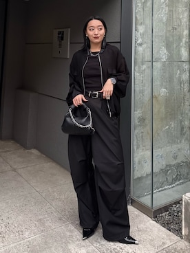 「Lui's（ルイス）のアイテム（バッグ）」を使った、miuさん（レディース・158cm）の春コーディネート