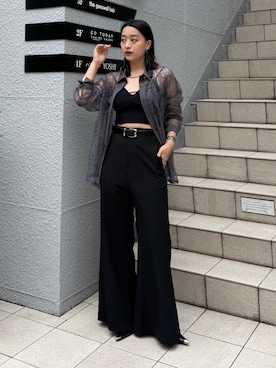 「Lui's（ルイス）のアイテム（パンツ）」を使った、miuさん（レディース・158cm）の夏コーディネート