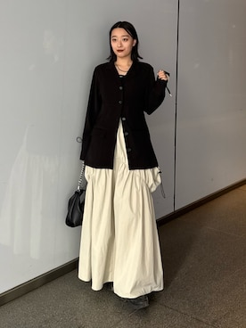 「Lui's（ルイス）のアイテム（バッグ）」を使った、miuさん（レディース・158cm）の春コーディネート