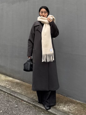 「黒コーデ」｜miuさん（レディース・158cm）の秋コーディネート