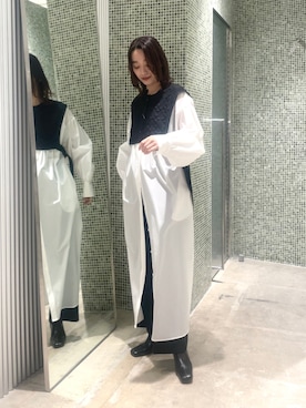 「Lui's（ルイス）のアイテム（ワンピース/ドレス）」を使った、miuさん（レディース・158cm）の春コーディネート