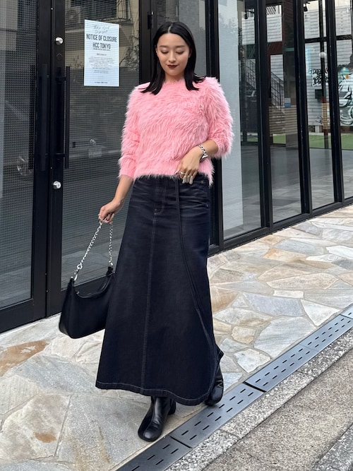 ま*る様 【Glossy/グロッシー】ラメニット/ バストカット/ ビジュー 11.30(日)0:00発売/ZOZO先行】シャギーカシュクールニット（ニット