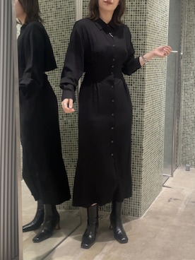 「Lui's（ルイス）のアイテム（ワンピース/ドレス）」を使った、miuさん（レディース・158cm）の春コーディネート