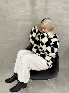 「Lui's（ルイス）のアイテム（ブルゾン）」を使った、miuさん（レディース・158cm）の秋コーディネート