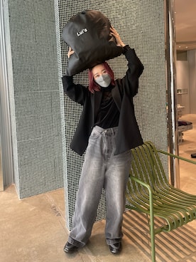 「Lui's（ルイス）のアイテム（その他）」を使った、miuさん（レディース・158cm）の秋コーディネート