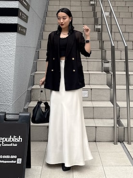 「Lui's（ルイス）のアイテム（バッグ）」を使った、miuさん（レディース・158cm）の春コーディネート