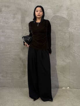「Lui's（ルイス）のアイテム（バッグ）」を使った、miuさん（レディース・158cm）の秋コーディネート
